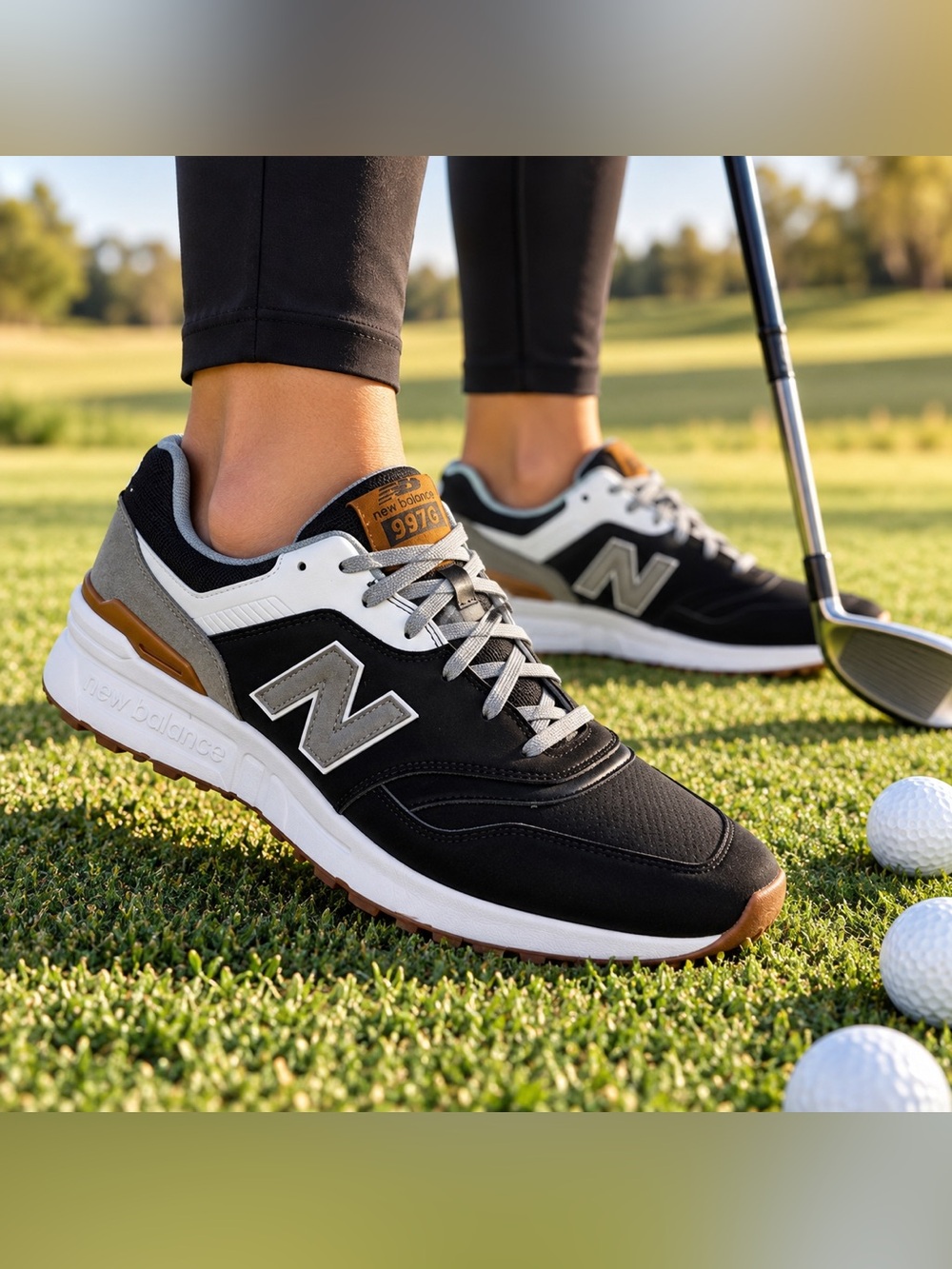 New Balance 997 SL Golf Shoes Men’s 14 D Black White Waterproof